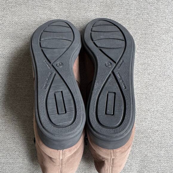 Aquitaine Boot Bella Leather Grey Nubuck Double Side Zip Comfort Casual 7-7.5 - Picture 6 of 11